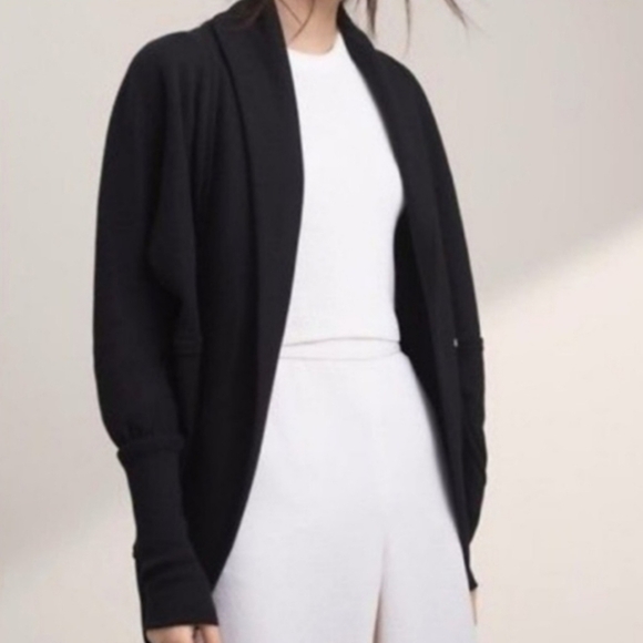 Aritzia Wilfred Diderot Cocoon Black Cardigan - Picture 2 of 15